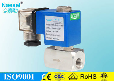 2 Port One Way Solenoid Valve , High Pressure 2900 PSI Natural Gas Solenoid Valve